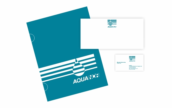 Papelaria personalizada institucional Aquanor