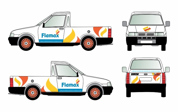 Veículos personalizados Flamax